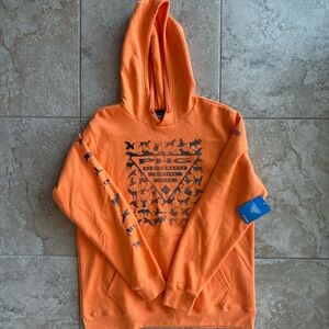 Men's Large Columbia Orange Fleece PHG Elements Hoodie